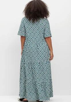 Maxikleid mit grafischem Alloverprint<sheego New