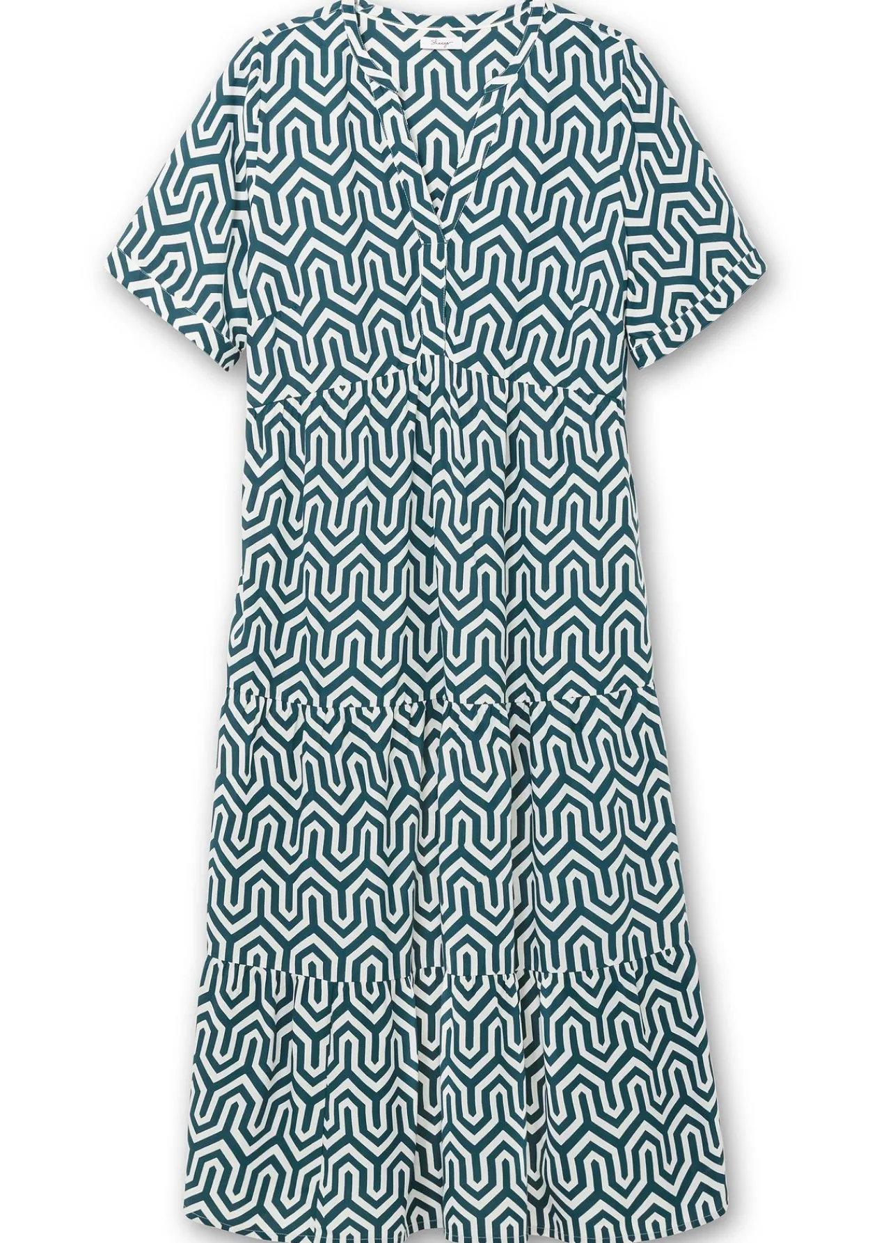 Maxikleid mit grafischem Alloverprint<sheego New