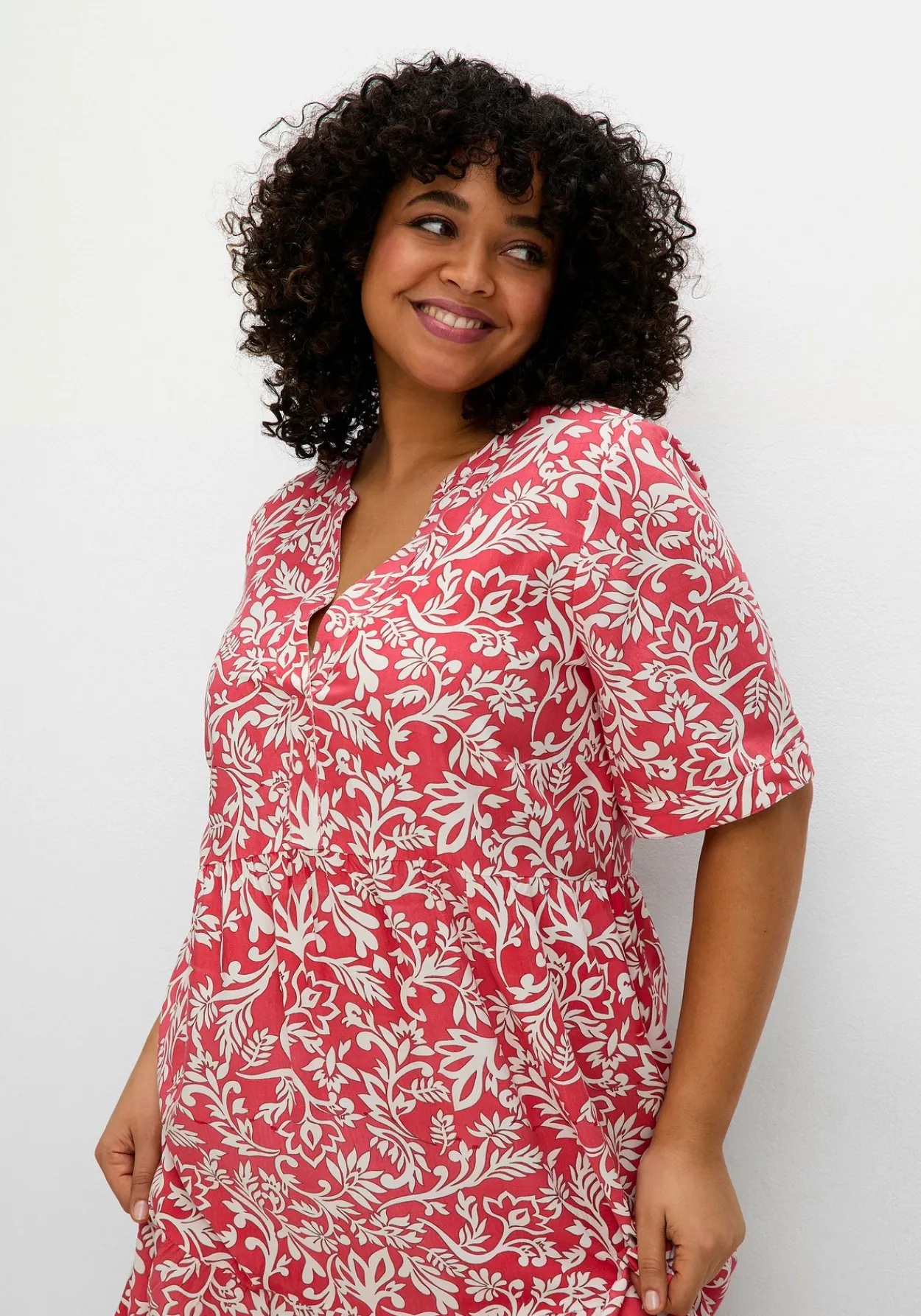 Maxikleid mit grafischem Alloverprint<sheego Hot