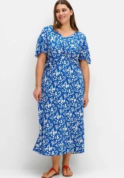 Maxikleid mit Knotendetail in der Taille<sheego Outlet