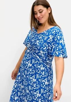 Maxikleid mit Knotendetail in der Taille<sheego Outlet