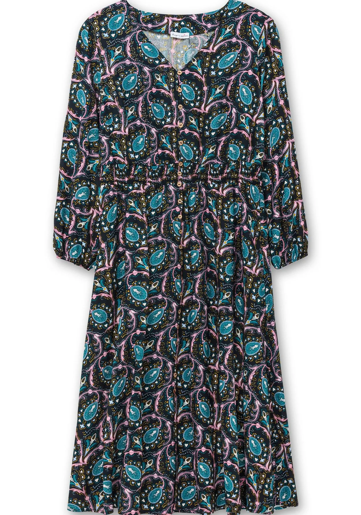 Maxikleid mit Paisleyprint und Taillen-Smokbund<sheego by Joe Browns Fashion
