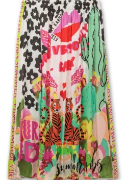 Maxirock aus Viskose-Satin, im Multicolor-Muster<sheego loves miss goodlife Discount