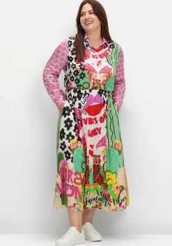 Maxirock aus Viskose-Satin, im Multicolor-Muster<sheego loves miss goodlife Discount