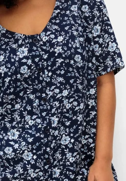 Midikleid aus Viskose, mit Blümchenprint<sheego Fashion