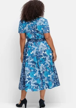 Midikleid im Mustermix, mit weitem Rock<sheego by Joe Browns Clearance