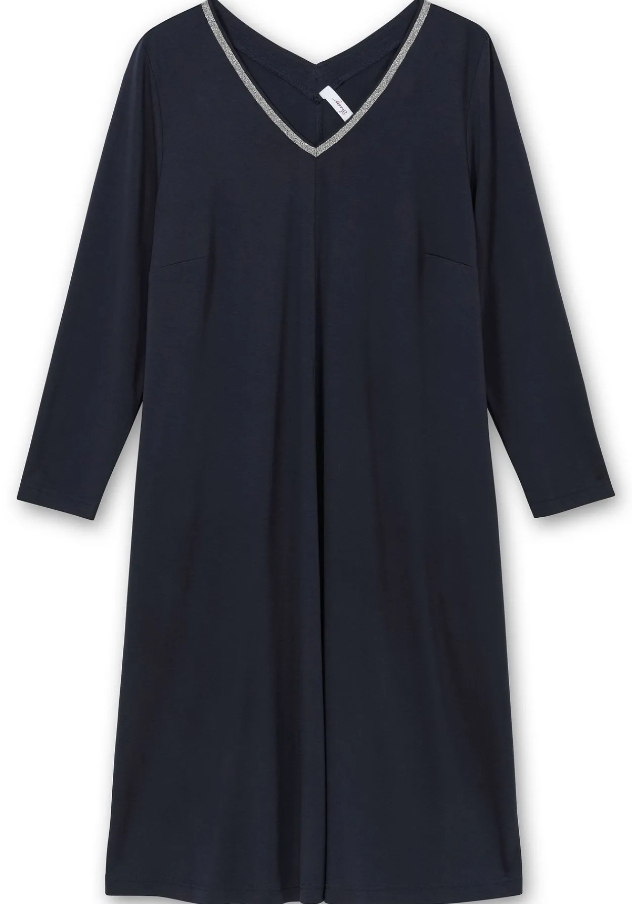 Midikleid in A-Linie, mit Perlendeko am Ausschnitt<sheego Outlet