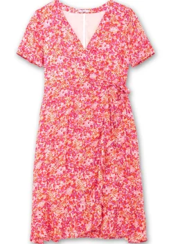 Midikleid in Wickeloptik, mit Blümchenprint<sheego Outlet