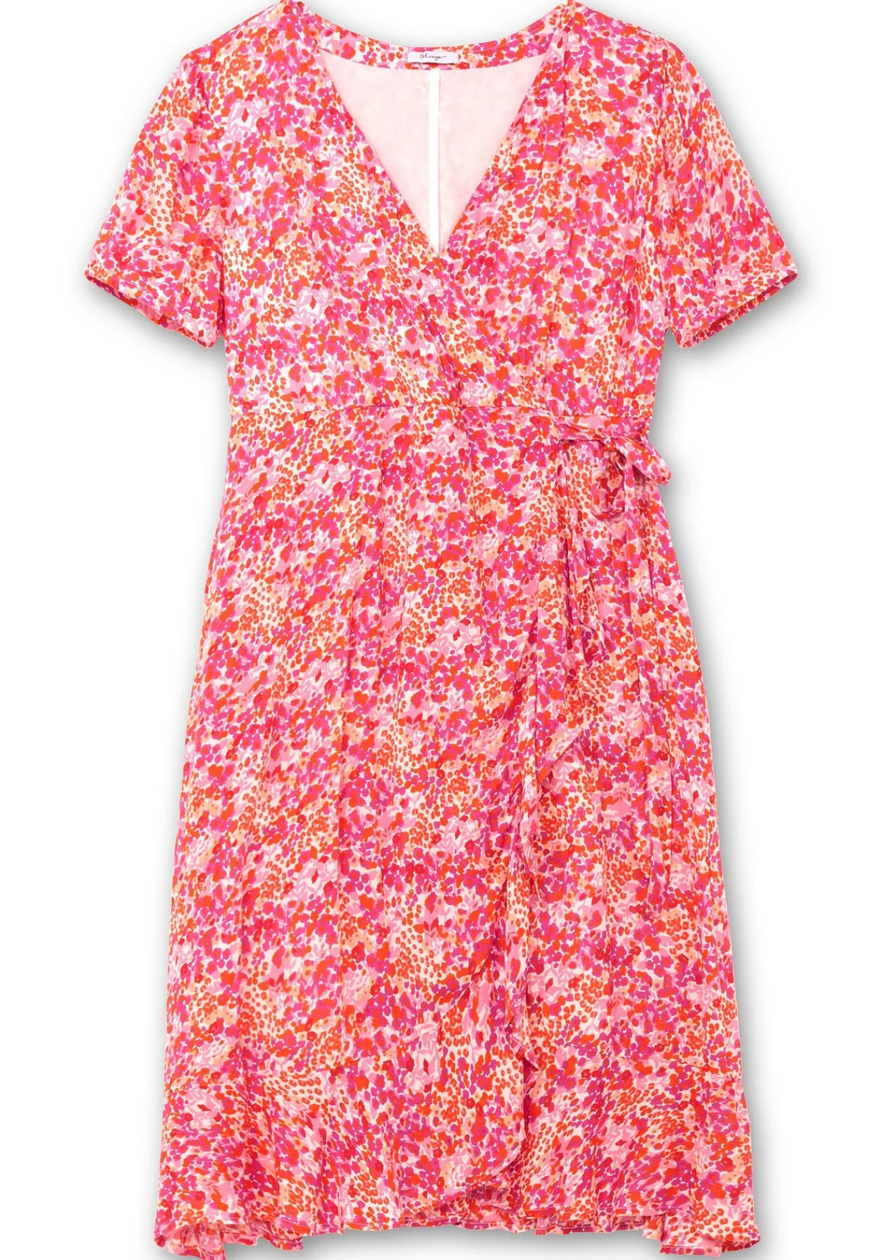 Midikleid in Wickeloptik, mit Blümchenprint<sheego Outlet