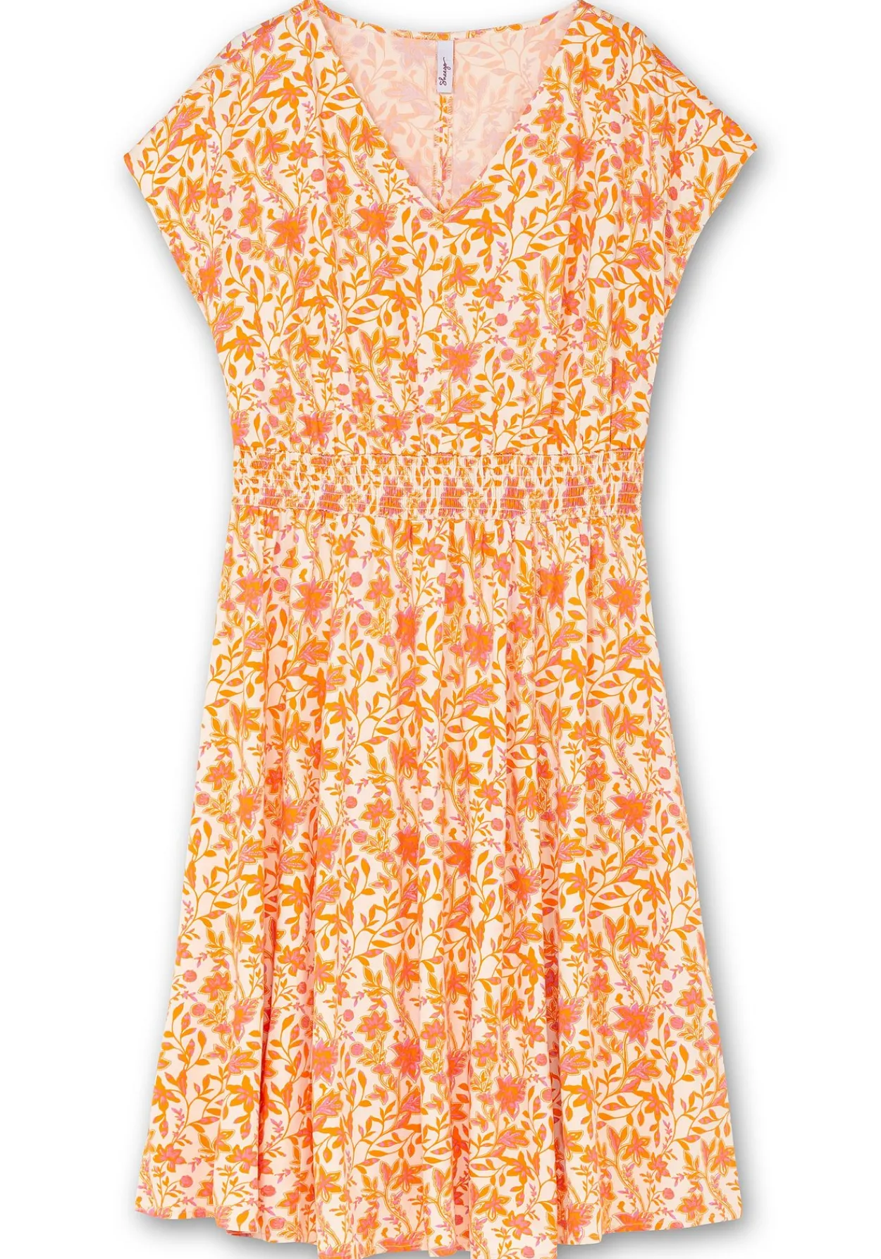 Midikleid mit Smokbund und weitem Rock<sheego Clearance