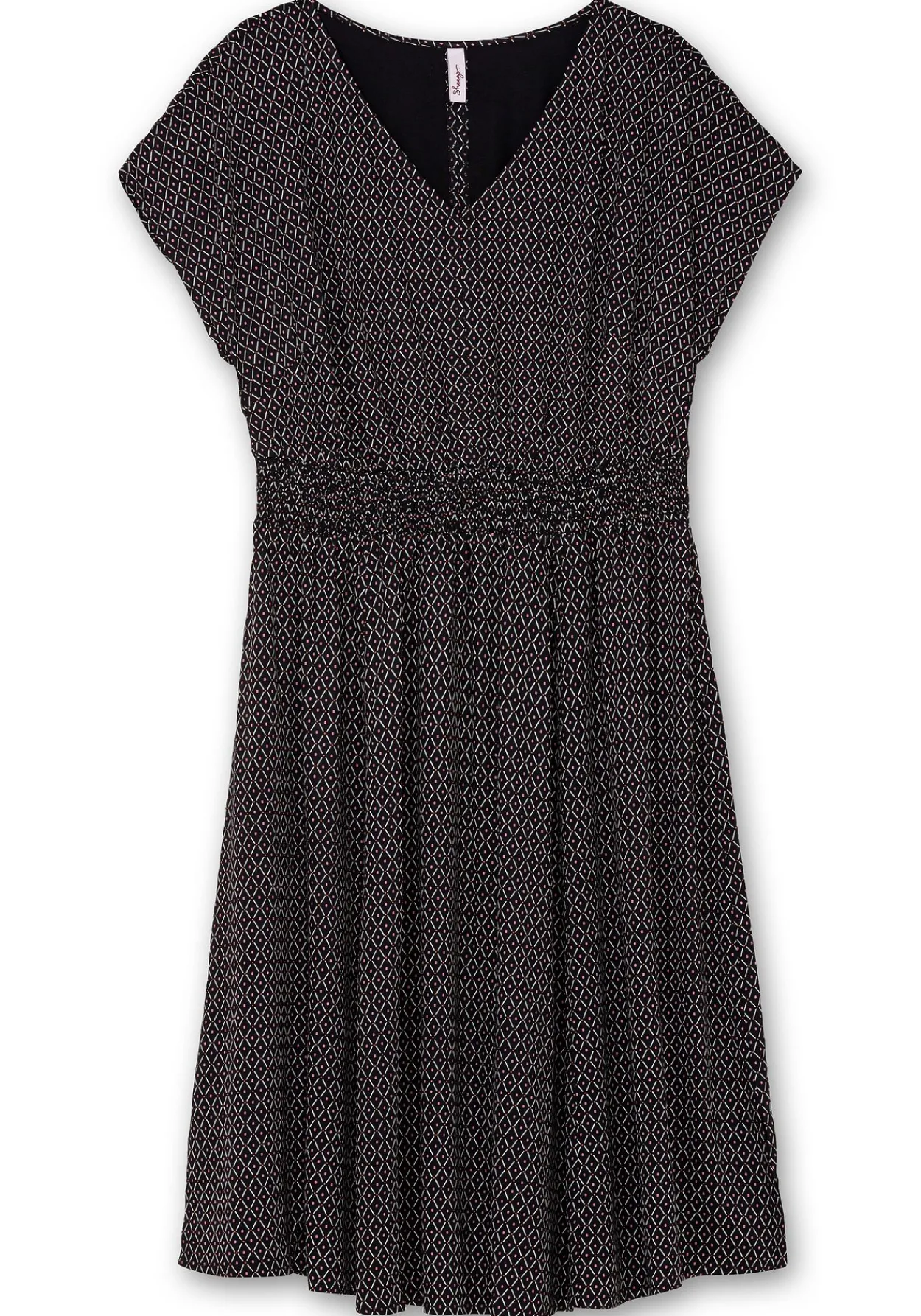 Midikleid mit Smokbund und weitem Rock<sheego Sale