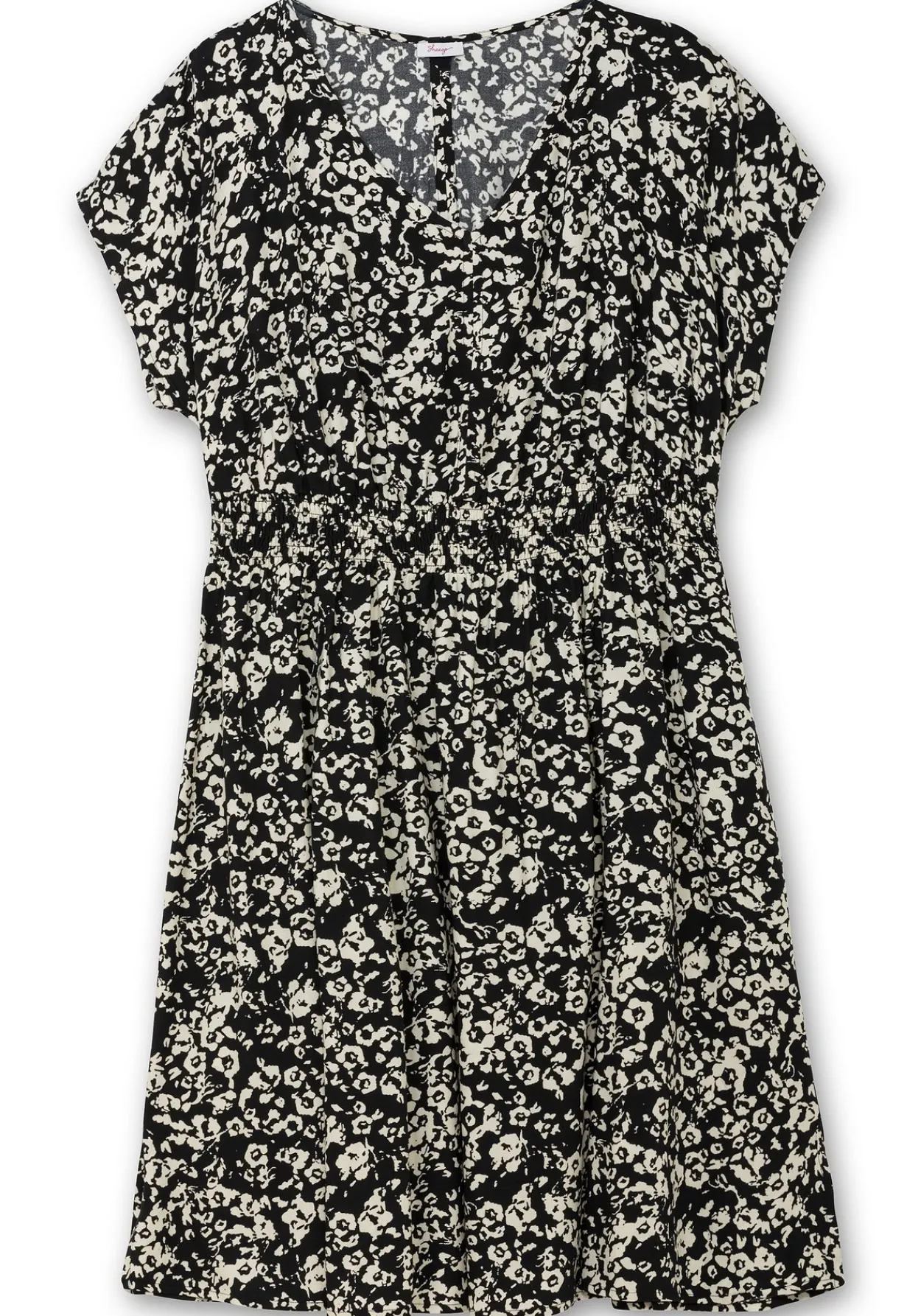 Midikleid mit Smokbund und weitem Rock<sheego Outlet