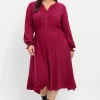 Midikleid mit Smok-Details, aus Viskose<sheego Online