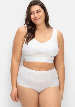 Miederslip mit Spitzeneinsatz vorn<wäschepur Outlet