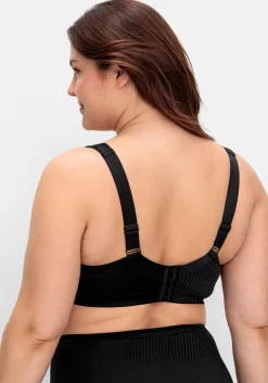 Minimizer-BH mit floraler Spitze und tonigen Streifen<sheego Discount