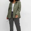 Outdoorjacke mit Kapuze und Stehkragen<sheego Discount