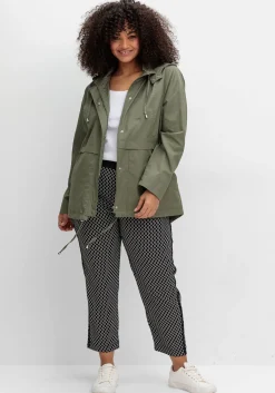 Outdoorjacke mit Kapuze und Stehkragen<sheego Discount