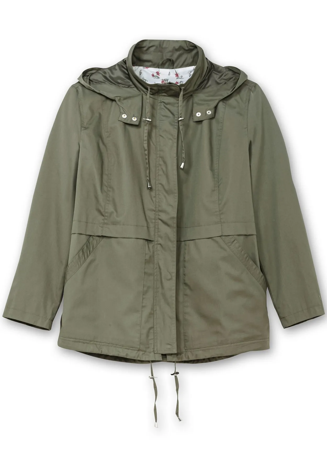 Outdoorjacke mit Kapuze und Stehkragen<sheego Discount
