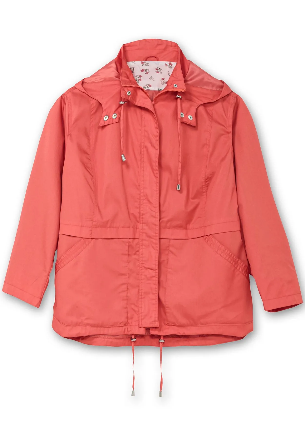 Outdoorjacke mit Kapuze und Stehkragen<sheego Outlet