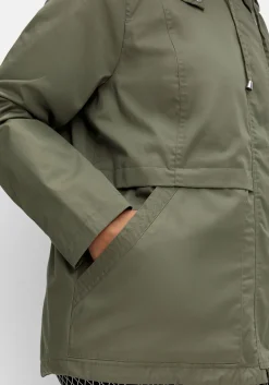Outdoorjacke mit Kapuze und Stehkragen<sheego Discount