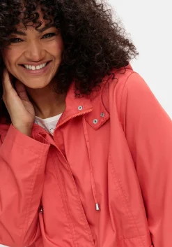 Outdoorjacke mit Kapuze und Stehkragen<sheego Outlet