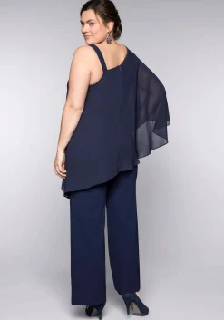 Overall im Lagenlook mit Fledermausärmel<sheego Outlet