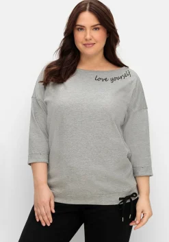 Oversized-Shirt mit Bindeband am Saum<sheego Best