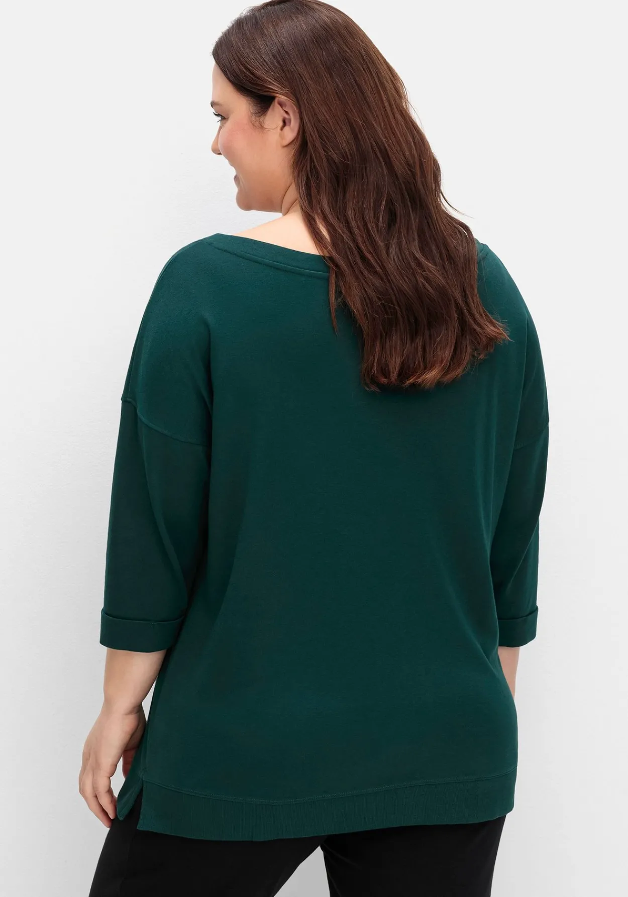 Oversized-Shirt mit Bindebändchen<sheego Hot