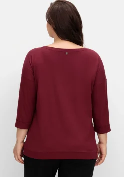 Oversized-Shirt mit Bindeband am Saum<sheego Online