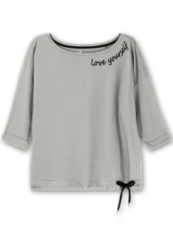 Oversized-Shirt mit Bindeband am Saum<sheego Best