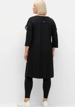 Oversized-Shirtkleid mit Grafikprint vorn<sheego New