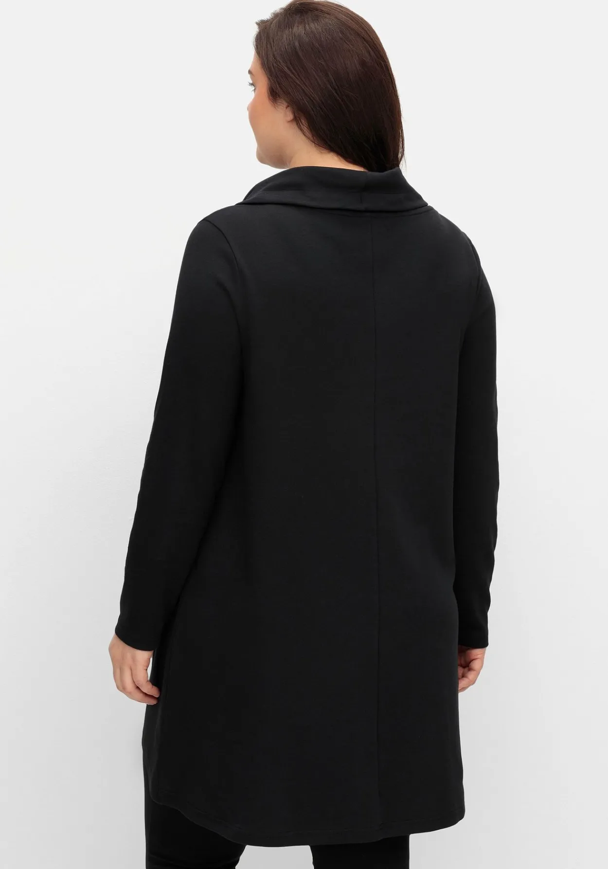 Oversize-Longshirt mit weitem Kragen und Tunnelzug<sheego Hot