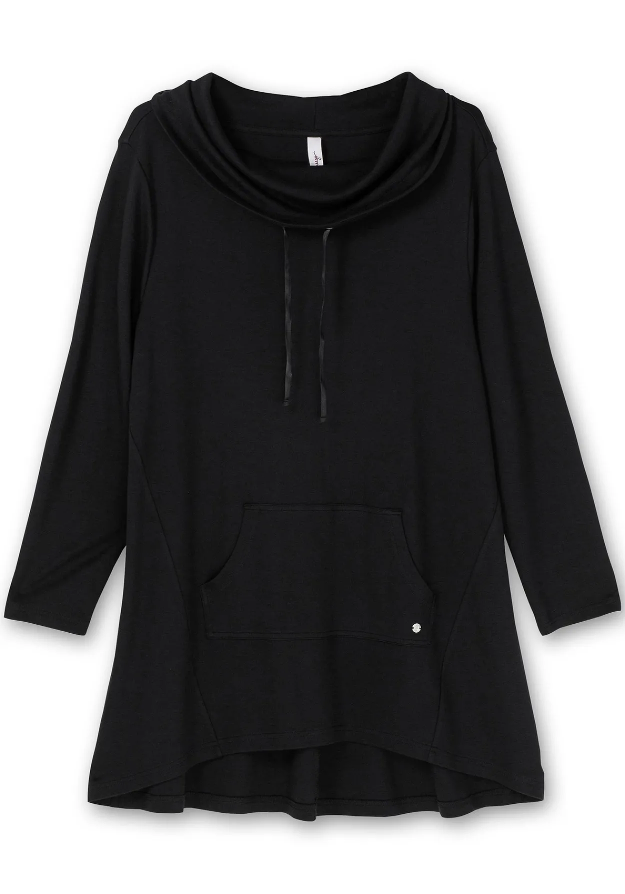 Oversize-Longshirt mit weitem Kragen und Tunnelzug<sheego Hot