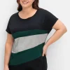 Oversize-Shirt in Colourblocking-Optik<sheego New