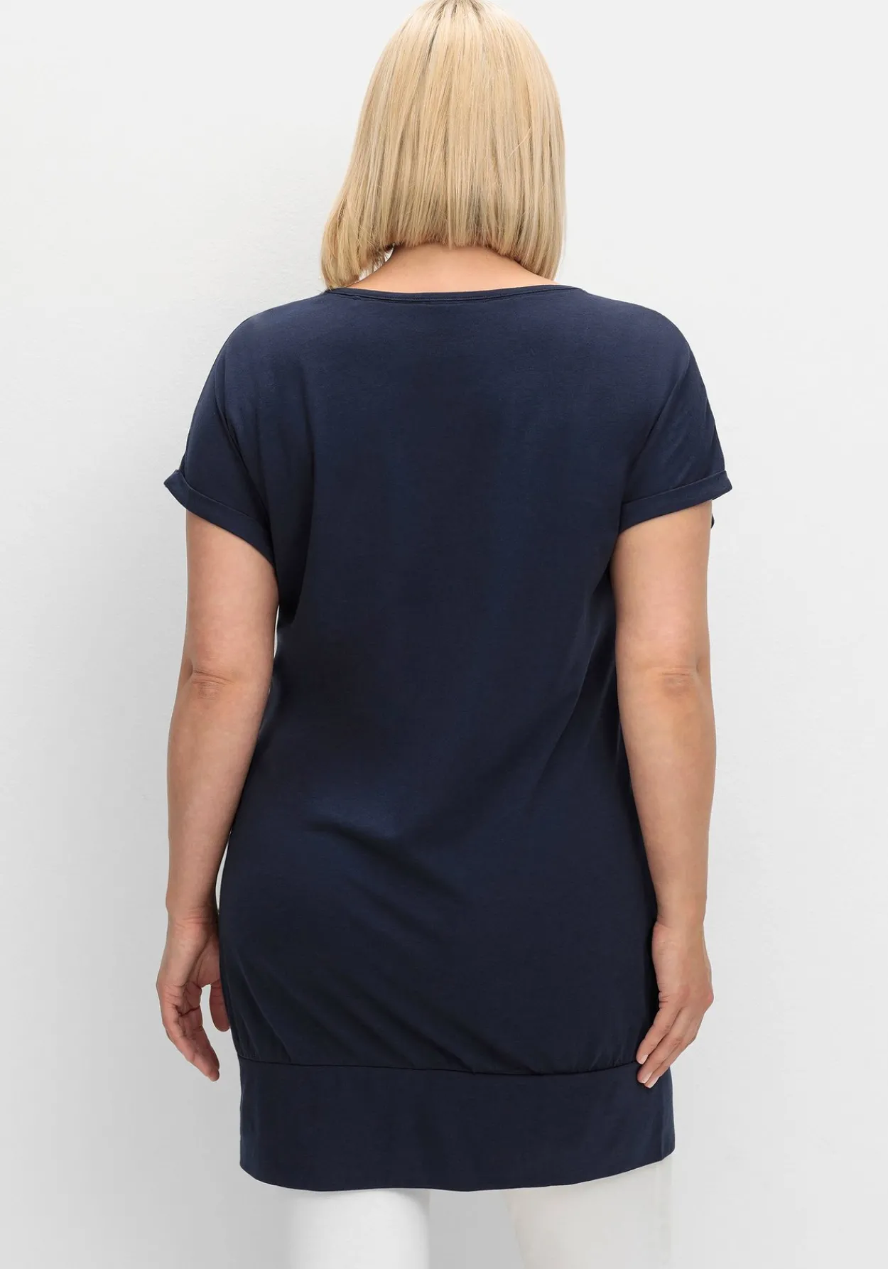 Oversize-Shirt mit breitem Saumbündchen<sheego Discount