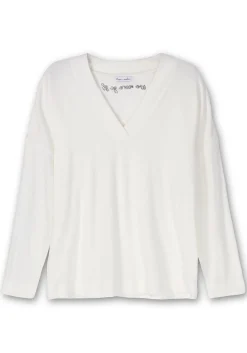 Oversize-Sweatshirt mit Stickerei hinten<sheego by Joe Browns Outlet