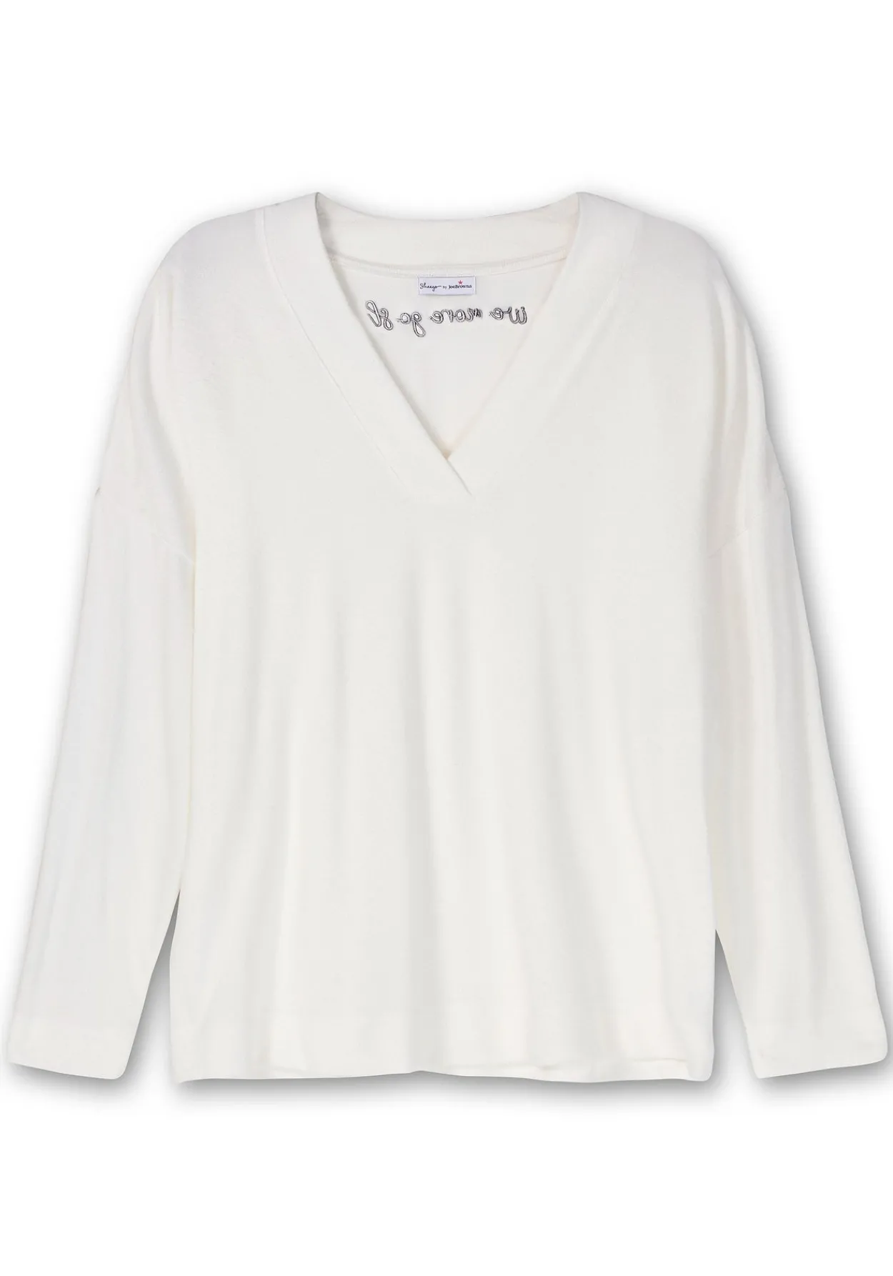 Oversize-Sweatshirt mit Stickerei hinten<sheego by Joe Browns Outlet