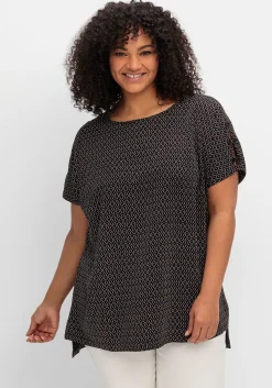 Oversize-Tunika mit Cut-outs an den Ärmeln<sheego Online