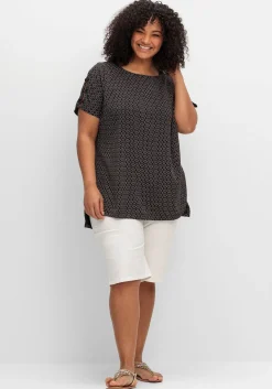 Oversize-Tunika mit Cut-outs an den Ärmeln<sheego Online