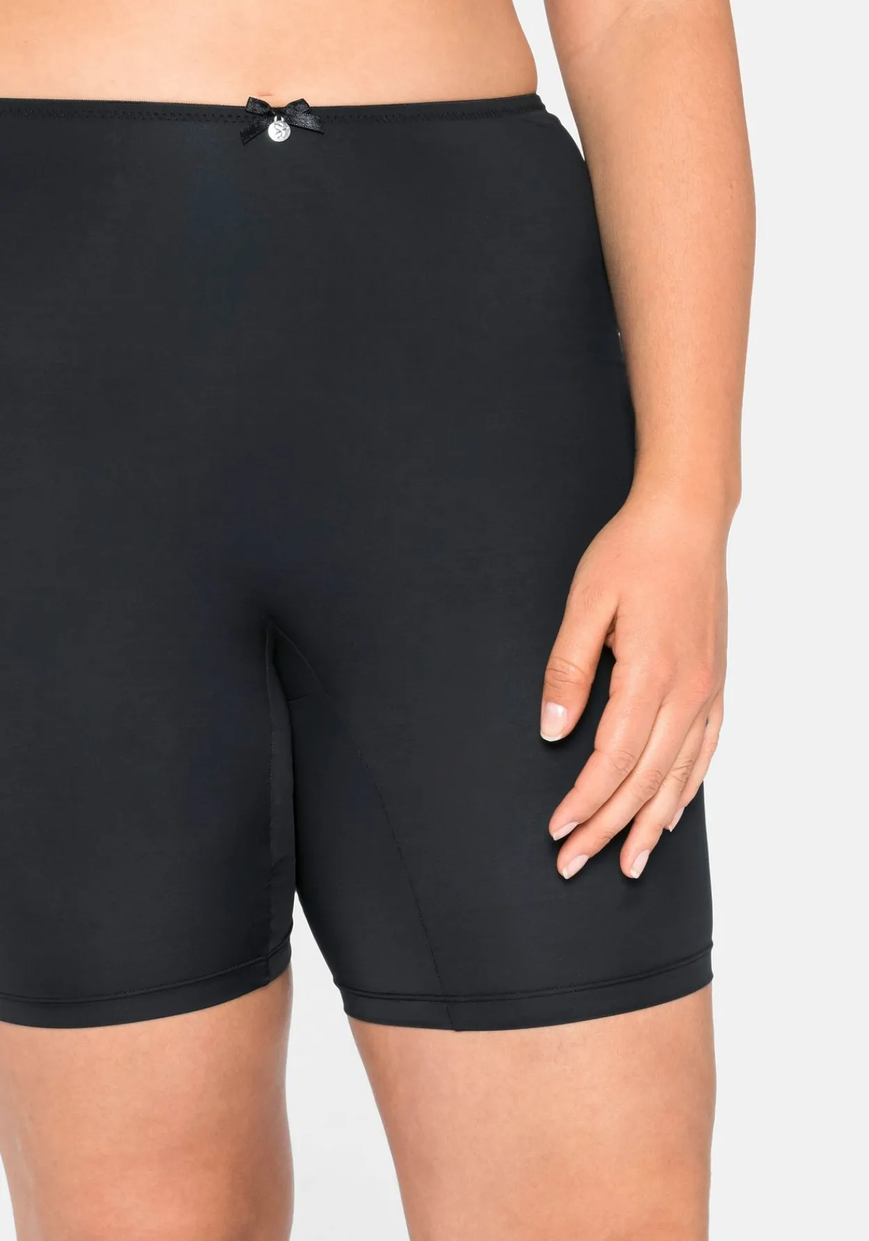 Panty im High-Waist-Schnitt mit langem Bein, Microfaser<sheego New