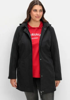 Parka mit gestreiftem Futter, wasserabweisend<sheego Best