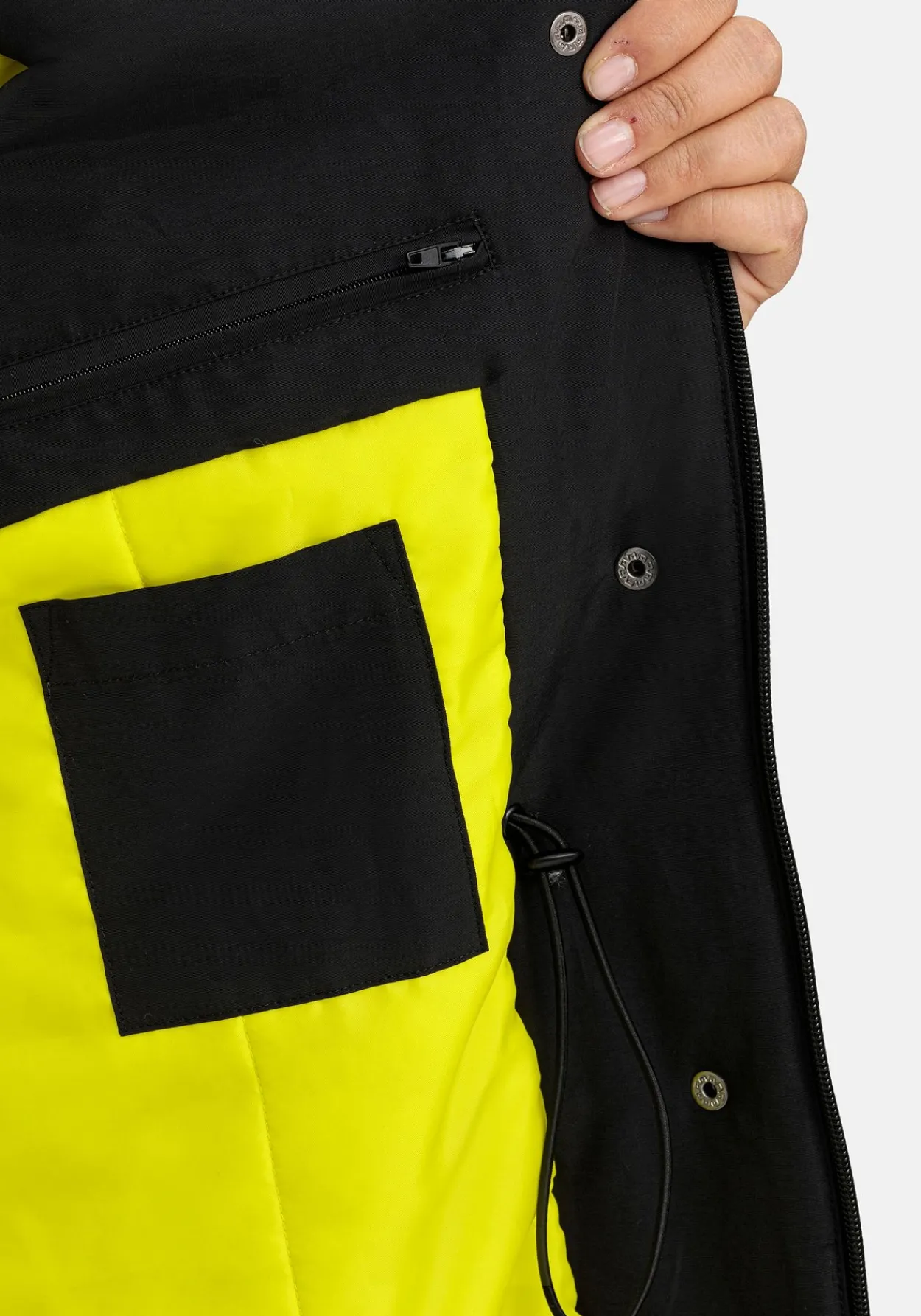 Parka mit Kontrastfutter, wasserabweisend<sheego Hot