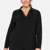 Poloshirt mit langem Arm, aus Viskosejersey<sheego Sale