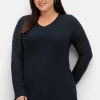 Pullover aus Ajourstrick, in leichter A-Linie<sheego Discount