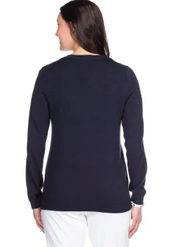 Pullover aus Feinstrick mit Rundhalsausschnitt<sheego New