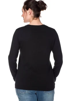 Pullover aus Feinstrick mit V-Ausschnitt<sheego Best