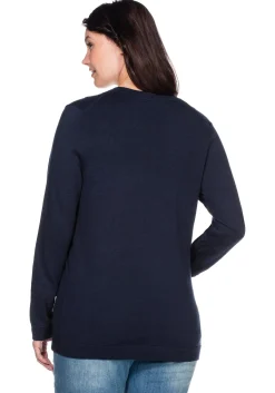 Pullover aus Feinstrick mit V-Ausschnitt<sheego New