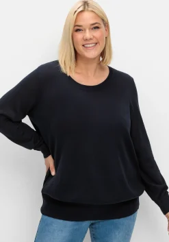 Pullover aus leichtem Strick, mit Rundhalsausschnitt<sheego Hot