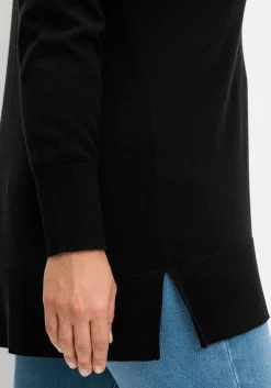 Pullover aus leichtem Strick, mit V-Ausschnitt<sheego Discount
