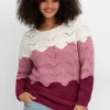 Pullover im Ajourstrick, mit Colourblocking<sheego New